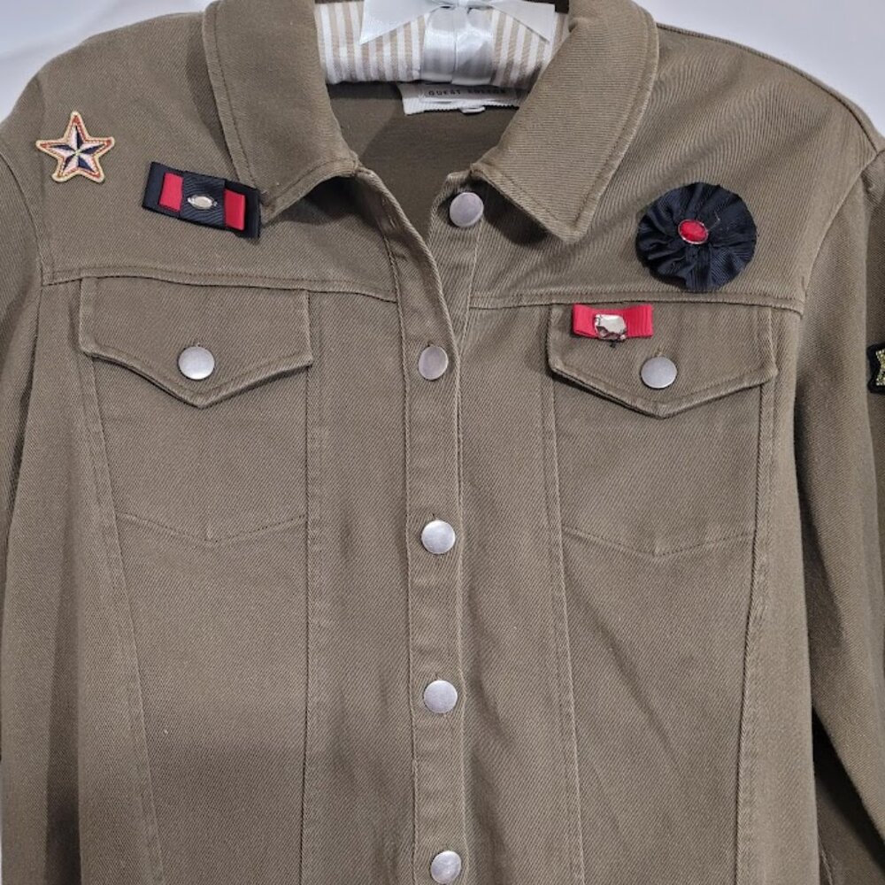 Anthropologie Guest Editor Military Swing Blazer … - image 2